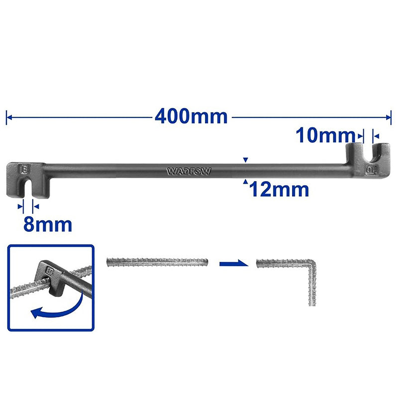 Vam càng cua uốn sắt Wadfow, kích thước đầu uốn từ 6.0mm - 14mm, chất liệu thép carbon 45#