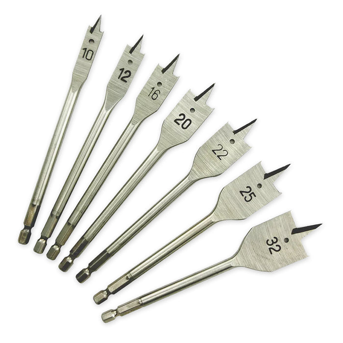 Mũi khoét gỗ đuôi cá dẹp Workpro, đuôi gài lục giác 6.35mm (1/4 inch), vật liệu thép carbon