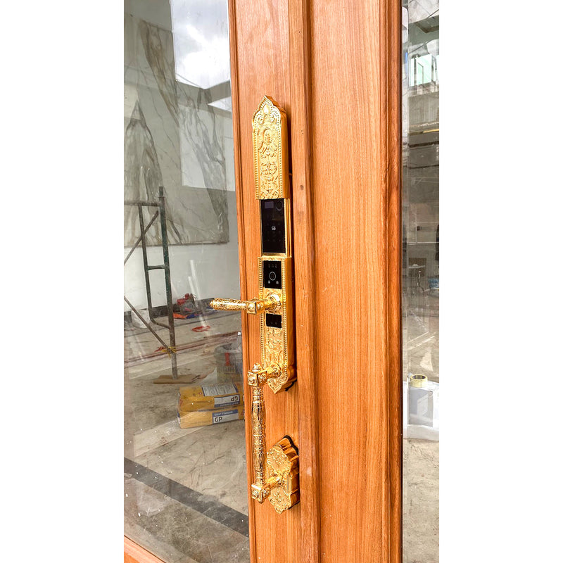 Khoá cửa thông minh cao cấp chuyên cho đại sảnh, cửa chính Demax SL986, nhận diện bằng khuôn mặt Face ID-3D