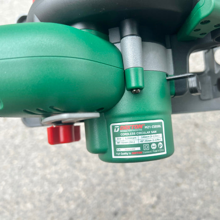 Máy cưa đĩa Dekton M21-CS05BL dùng pin 21V, đường kính lưỡi 140mm