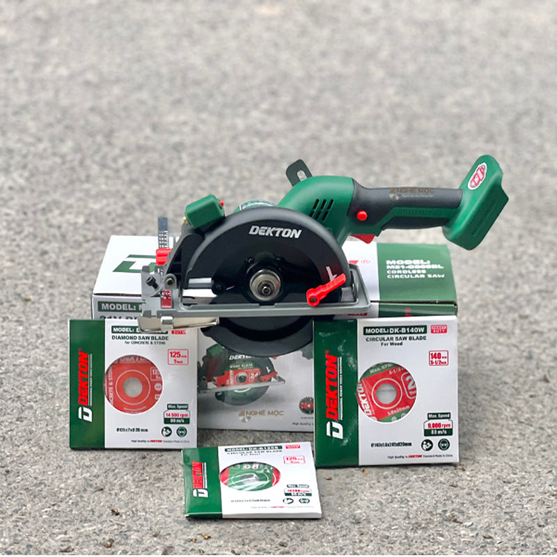 Máy cưa đĩa Dekton M21-CS05BL dùng pin 21V, đường kính lưỡi 140mm