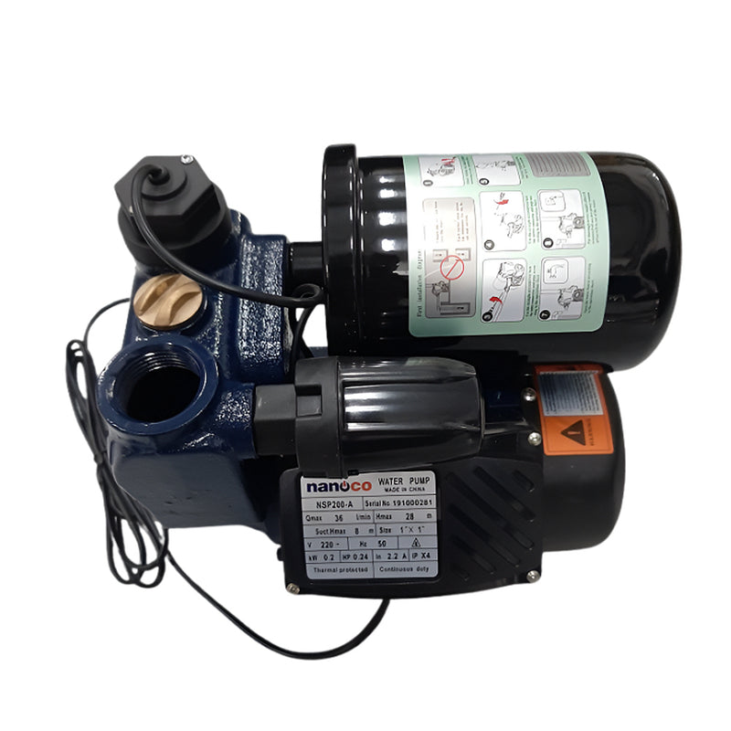 Máy bơm nước nóng tăng áp điện tử 128W-400W Nanoco