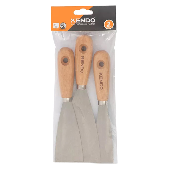 Bộ 3 cây sủi cán gỗ Kendo 45121, kích thước gồm (30mm - 50mm - 80mm)