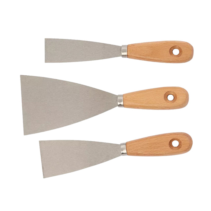 Bộ 3 cây sủi cán gỗ Kendo 45121, kích thước gồm (30mm - 50mm - 80mm)