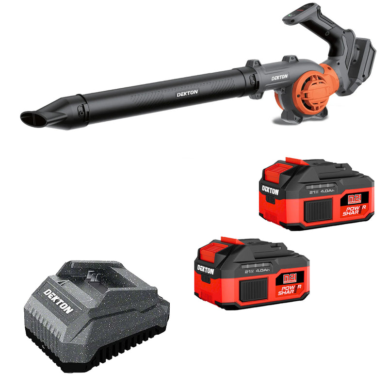 Máy thổi bụi và thổi lá Dekton M21-TB03 dùng pin 21V, tốc độ tối đa 17000 rpm