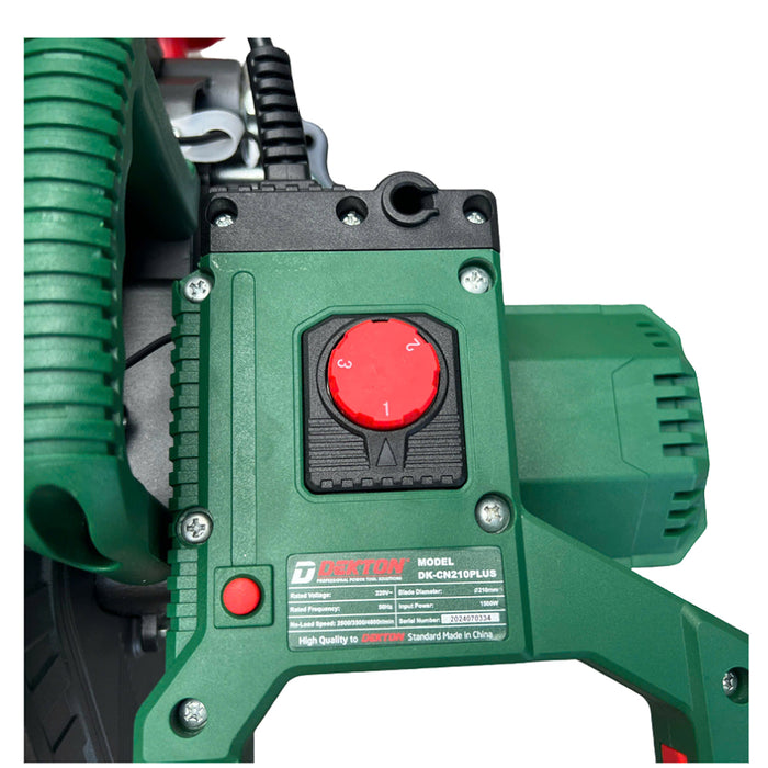 Máy cưa đa góc chỉnh tốc Dekton DK-CN210PLUS công suất 1500W, đường kính lưỡi cắt 210mm