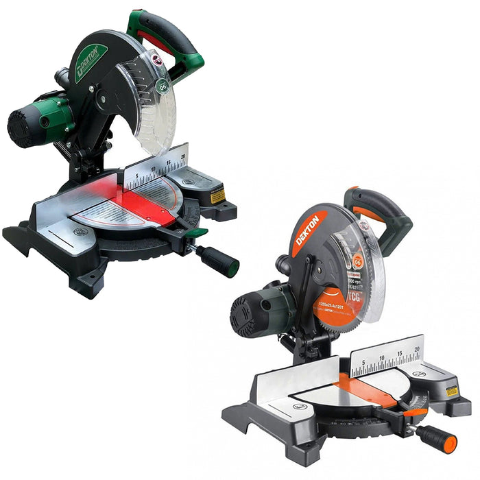 Máy cưa đa góc Dekton DK-CN255CR công suất 1850W, đường kính lưỡi 255mm, truyền động dây Curoa