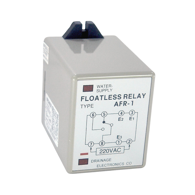 Relay mực nước MINJIN AFR-1, điện áp 220V/AC, giao tiếp bằng đế cắm 8 chân tròn