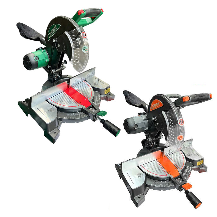 Máy cưa đa góc Dekton DK-CN25501CR công suất 1850W, đường kính lưỡi 255mm, truyền động dây Curoa