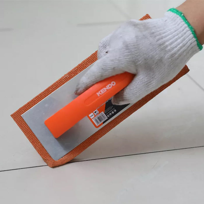 Bàn chà xốp cán nhựa Kendo 45364, kích thước 240mm x 100mm x 15mm, vật liệu đế cao su