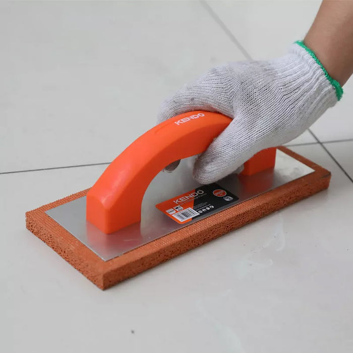 Bàn chà xốp cán nhựa Kendo 45364, kích thước 240mm x 100mm x 15mm, vật liệu đế cao su