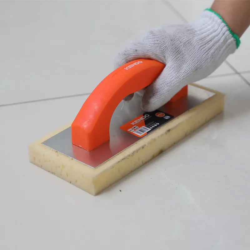 Bàn chà xốp cán nhựa Kendo 45365, kích thước 240mm x 100mm x 25mm, vật liệu đế bọt biển