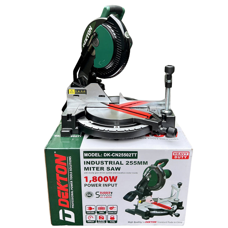 Máy cưa đa góc Dekton DK-CN25502TT công suất  1800W, đường kính lưỡi 255mm (10 inch)