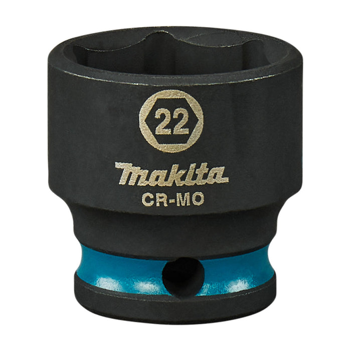 Đầu tuýp cốt 3/8 inch thân ngắn Makita thép Cr-Mo kích thước từ 6mm-22mm, chiều dài 28mm ( Cấp 3 sao )