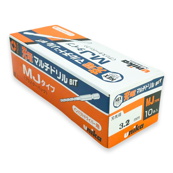 Mũi khoan đa năng Unika MJ khoan được nhiều loại vật liệu, đuôi lục giác 6.35mm, số từ 3.0mm - 10.5mm