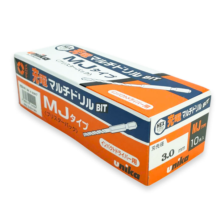 Mũi khoan đa năng Unika MJ khoan được nhiều loại vật liệu, đuôi lục giác 6.35mm, số từ 3.0mm - 10.5mm