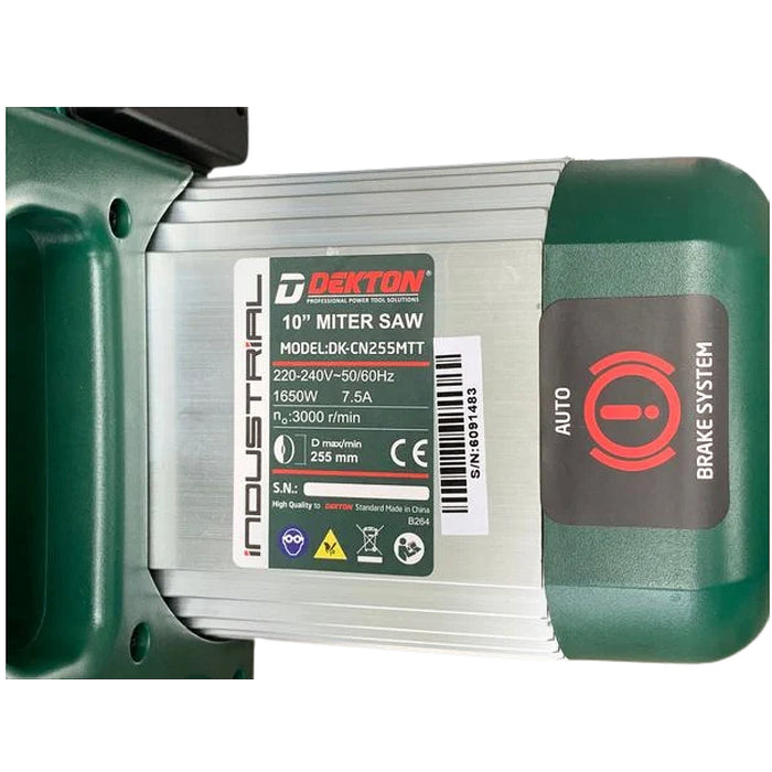 Máy cưa đa góc Dekton DK-CN255MTT công suất 1650W, đường kính lưỡi 255mm (10 inch)