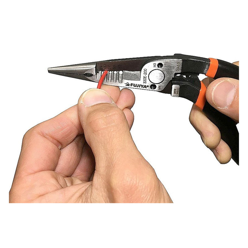Kìm nhọn đa năng cổ cong Fujiya 330E-200 kích thước 185mm