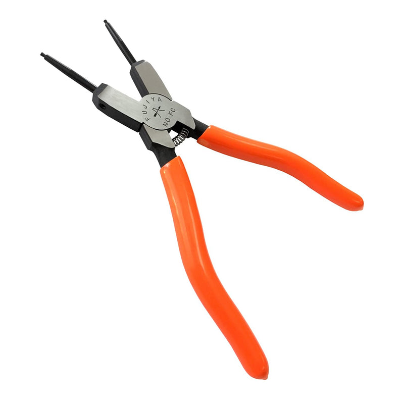 Kìm mở phe trong, có lò xo trợ lực, đầu mũi thay thế được Fujiya FCS-180 kích thước 180mm, mở phe tối đa từ 12mm - 65mm