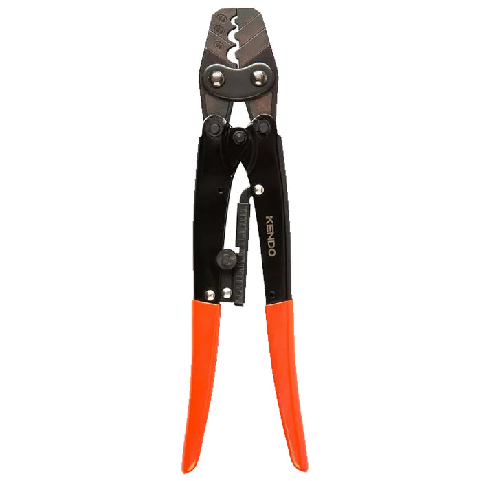 Kìm bấm cos công nghiệp Kendo 11707 chiều dài 10.5 inch (270mm), chuyên bấm đầu cos không bọc nhựa từ 5.5 ~ 14mm² (AWG 10-6)