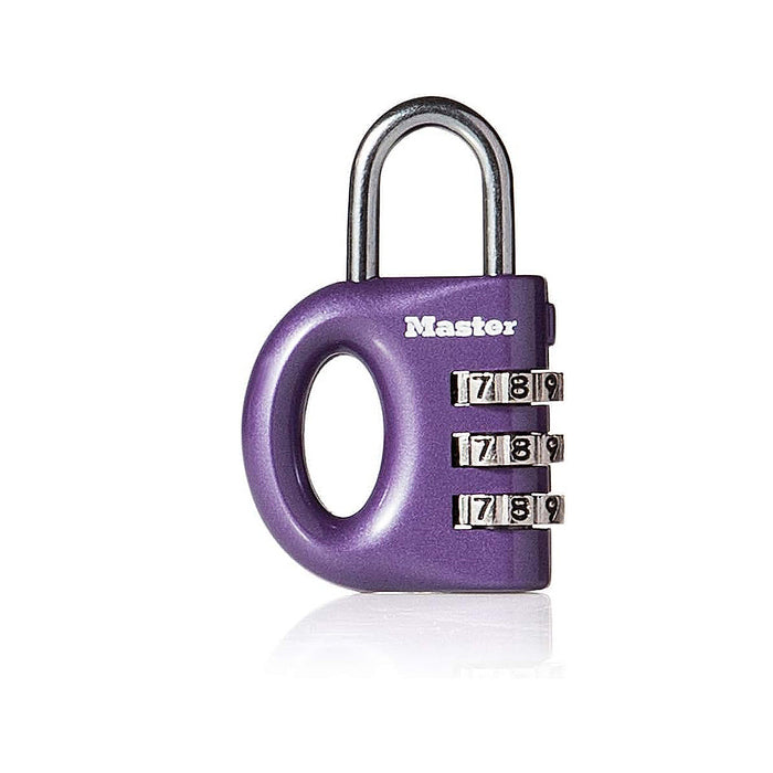 Ổ khóa số mini Master Lock 633EURD, thân khóa bằng kẽm được phủ sơn 32mm, 3 cọc số