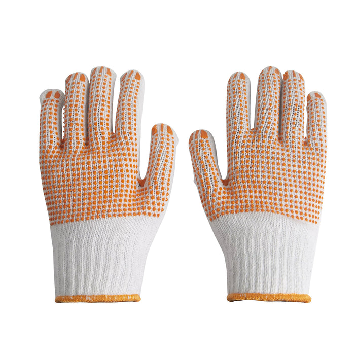 Găng tay làm việc bằng vải chấm cao su size từ L - XL