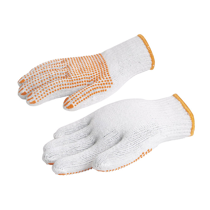 Găng tay làm việc bằng vải chấm cao su size từ L - XL