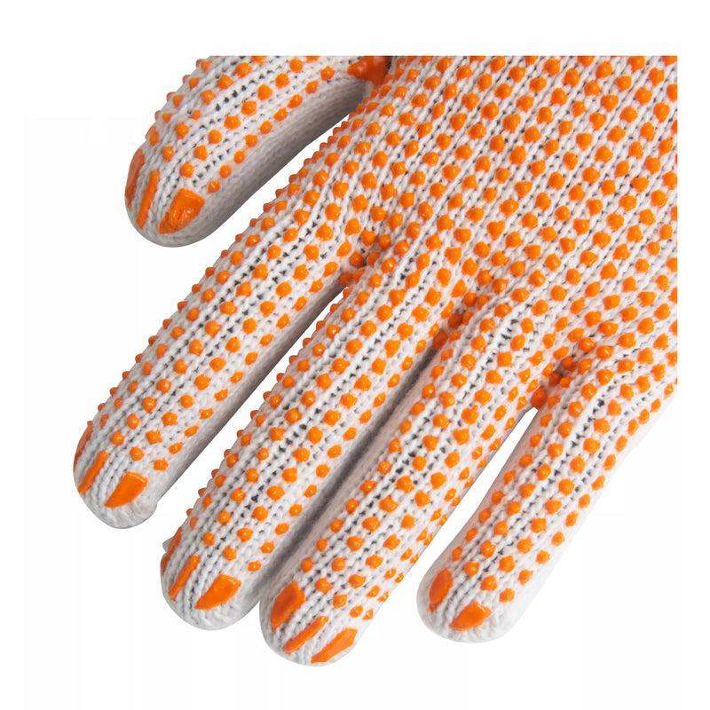 Găng tay làm việc bằng vải chấm cao su size từ L - XL