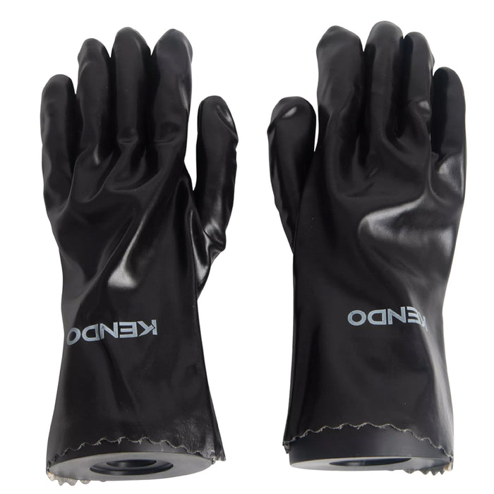 Găng tay bảo hộ phủ nhựa PVC Kendo 76156, kích thước 12 inch