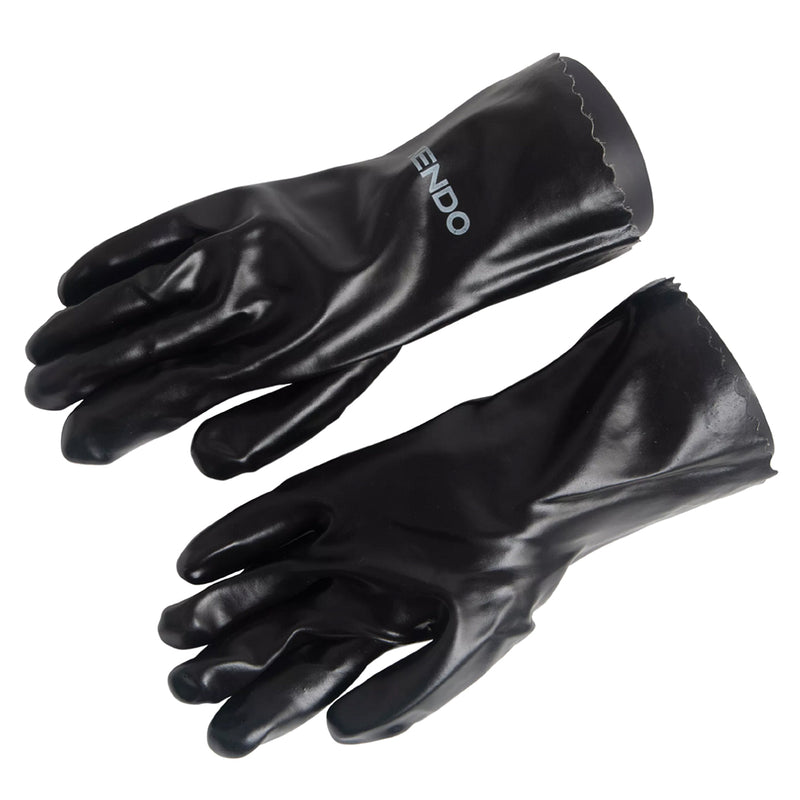 Găng tay bảo hộ phủ nhựa PVC Kendo 76156, kích thước 12 inch