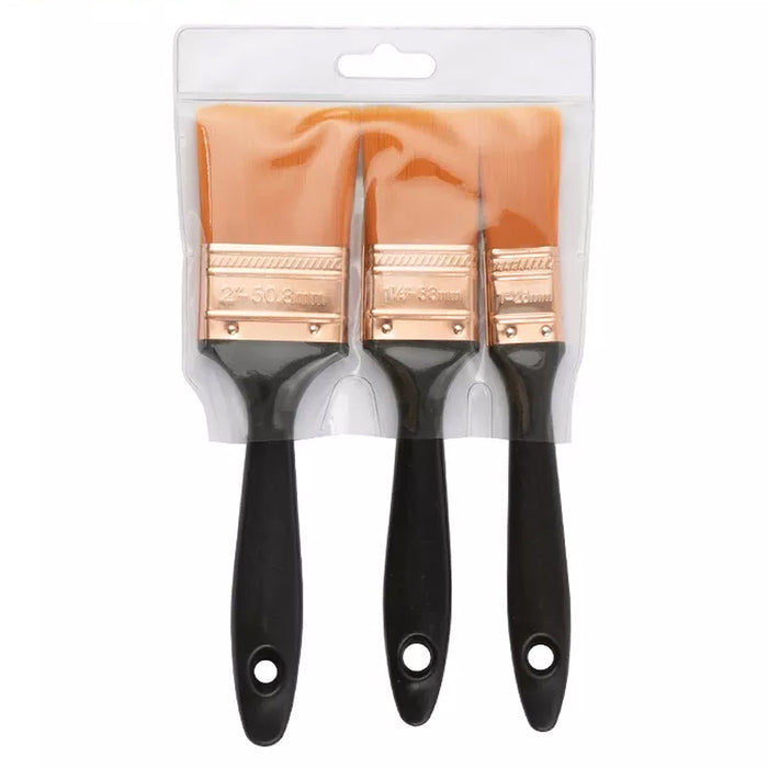 Bộ cọ quét sơn cán nhựa 3 chi tiết Kendo 46401, gồm kích thước ( 25mm - 38mm - 50.8mm)