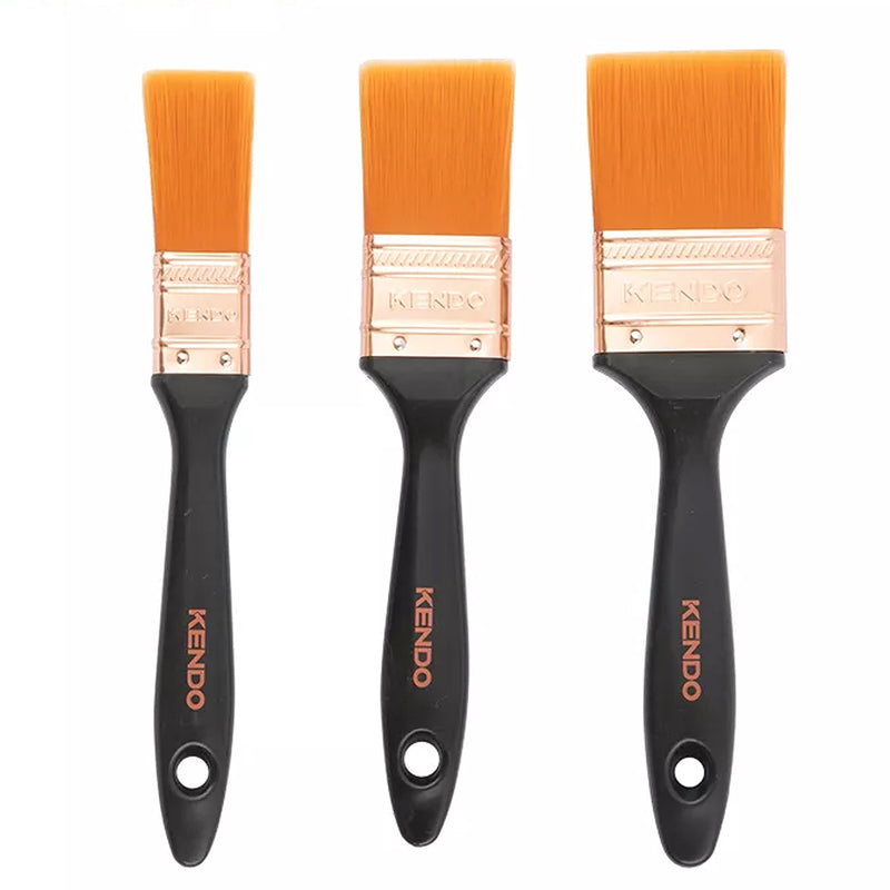 Bộ cọ quét sơn cán nhựa 3 chi tiết Kendo 46401, gồm kích thước ( 25mm - 38mm - 50.8mm)