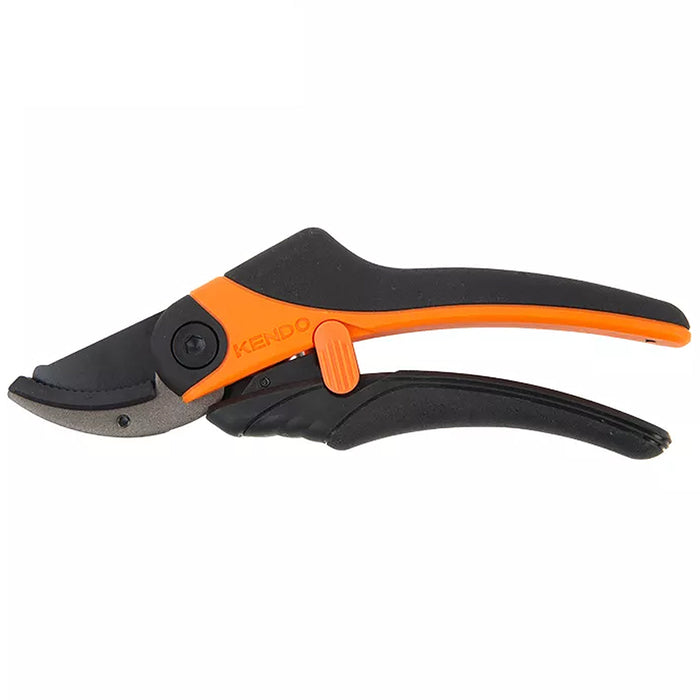 Kéo cắt cành hàm cong cán nhôm và TPR Kendo 60118, kích thước 180mm (7 inch)