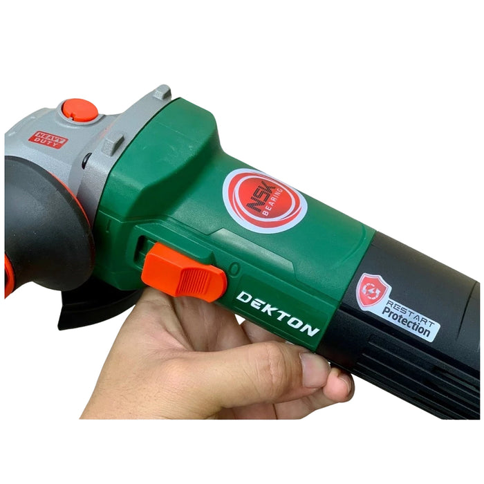 Máy mài góc Dekton DK-AG900R đường kính lưỡi 100mm công tắc trượt bên hông, công suất 900W