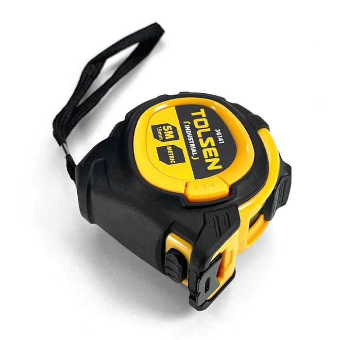 Thước cuộn thép Tolsen chiều dài 5m, độ chính xác Mid II (hệ mét)