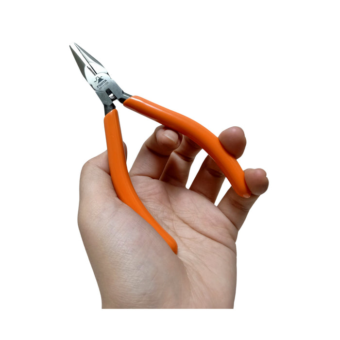 Kìm nhọn mini đầu ngắn Fujiya AR-110S, kích thước 110mm (4.5 inch) có lò xo trợ lực.