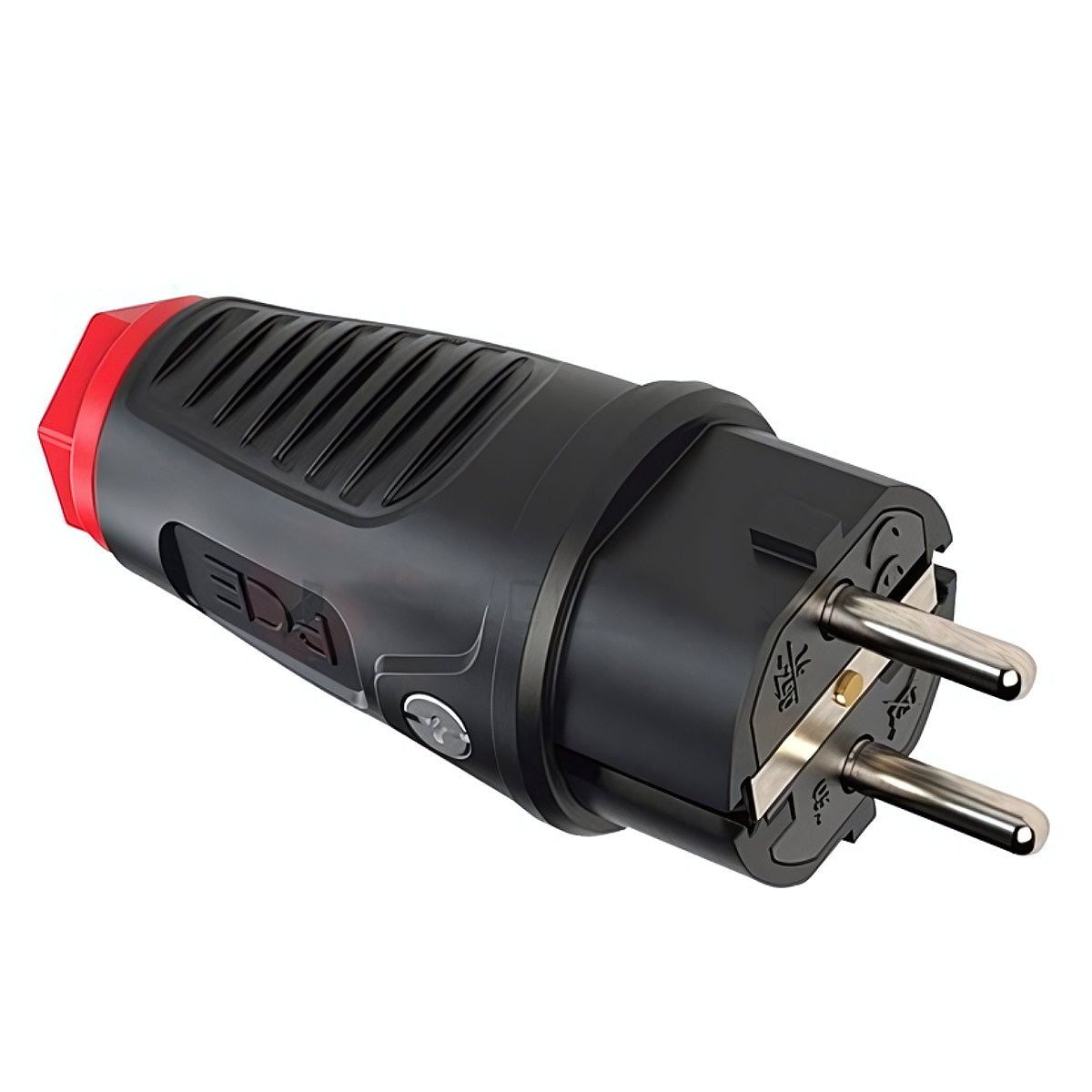 Phích cắm PCE F0512-SR, Tải 16A, điện áp 250V, có tiếp điểm tiếp địa, kháng nước chuẩn IP54 + Chống va đập