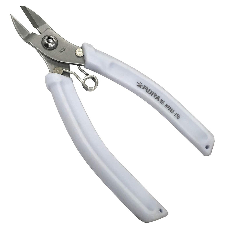 Kìm cắt linh kiện điện tử, chất liệu Inox, có lò xo mở tự động Fujiya HP855 Series kích thước từ 125mm - 150mm