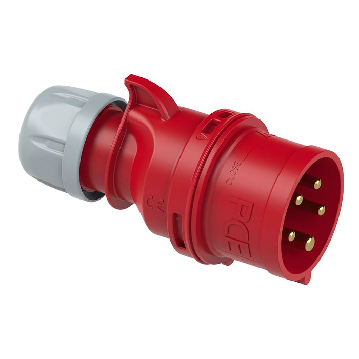 Phích cắm công nghiệp di động tải 16A - 32A, 5 chân (3P+N+PE), điện áp 400V, đầu đực, IP44