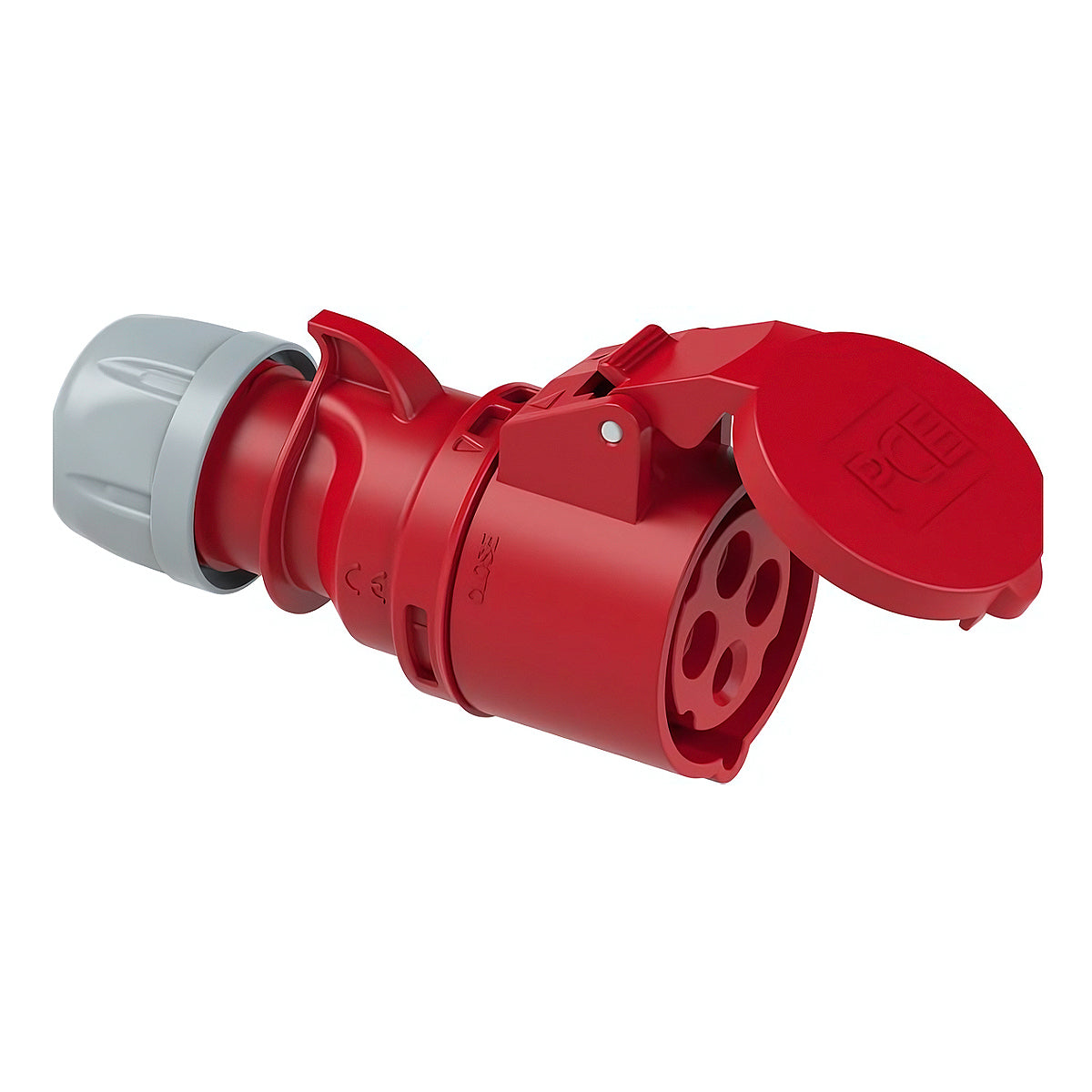 Ổ cắm công nghiệp di động PCE tải 16A - 32A, 4 chân (3P+PE), điện áp 400V, đầu cái, IP44