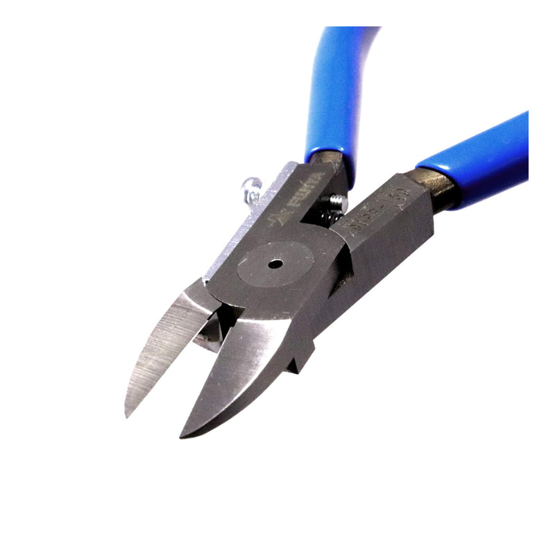 Kìm cắt nhựa, có lò xo trợ lực, lưỡi cong nhẹ Fujiya 90PR-150 kích thước 150mm