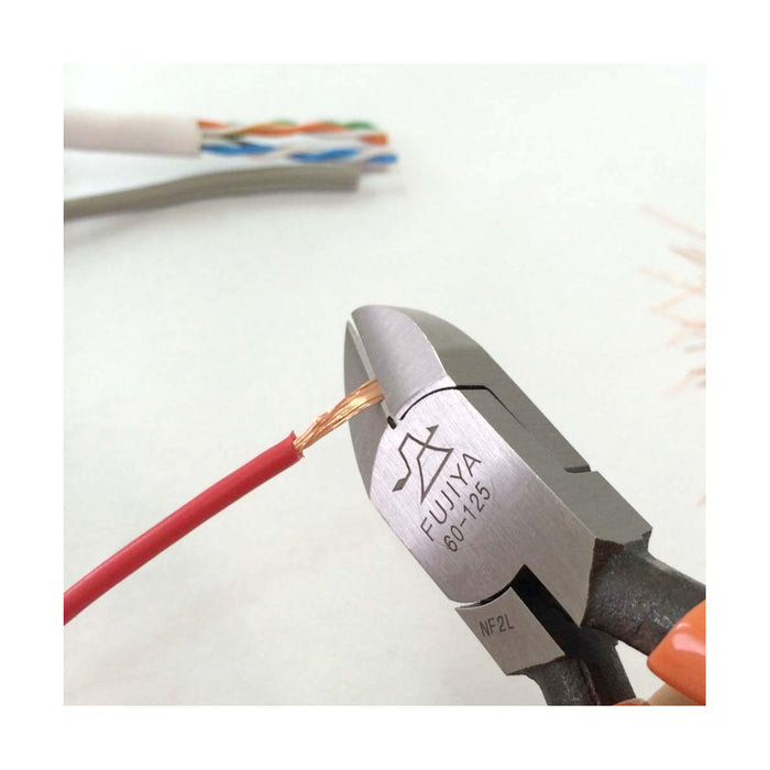 Kìm cắt tiêu chuẩn Fujiya 60-125/ 60-150, mép lưỡi cong - dày. Tiêu chuẩn ROHS