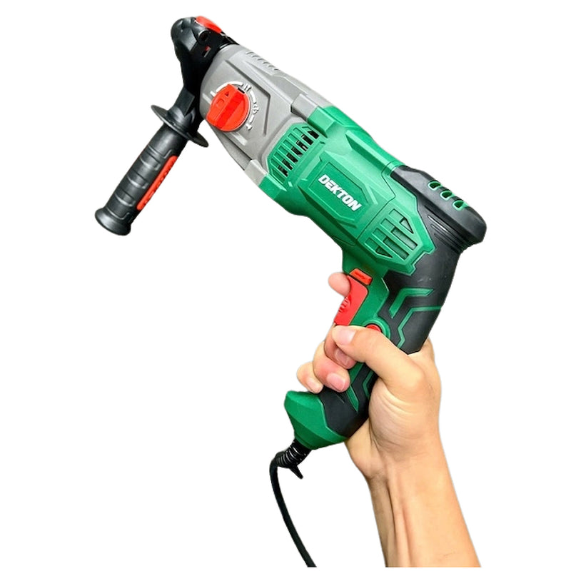 Máy khoan bê tông 3 chức năng Dekton DK-RH2603PRO công suất 1050W, đầu cặp SDS-Plus, lực đập 3.2J