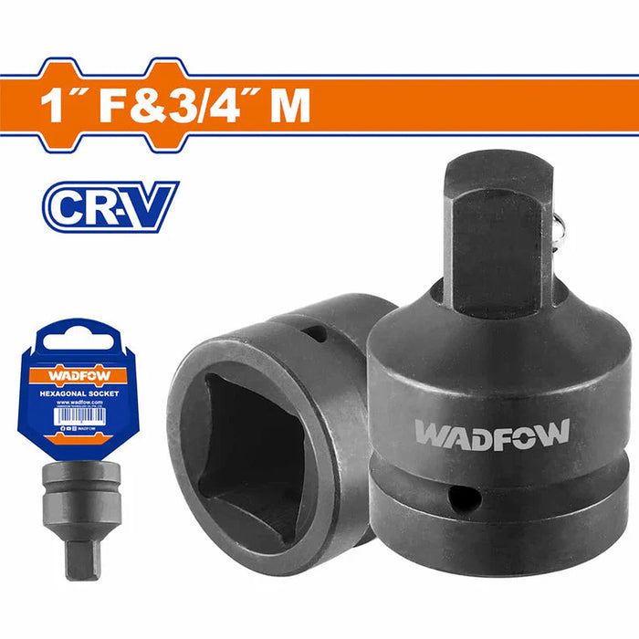 Đầu tuýp chuyển đổi 1 inch (F) x 3/4 inch (M) Wadfow WMS3201, chất liệu thép Cr-V