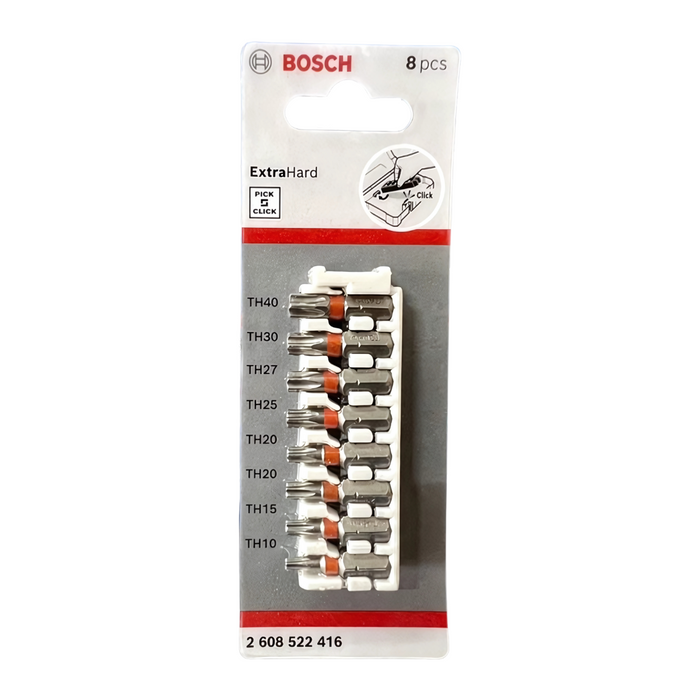 Bộ mũi vặn vít 8 chi tiết Bosch dài 25mm (Extra hard)