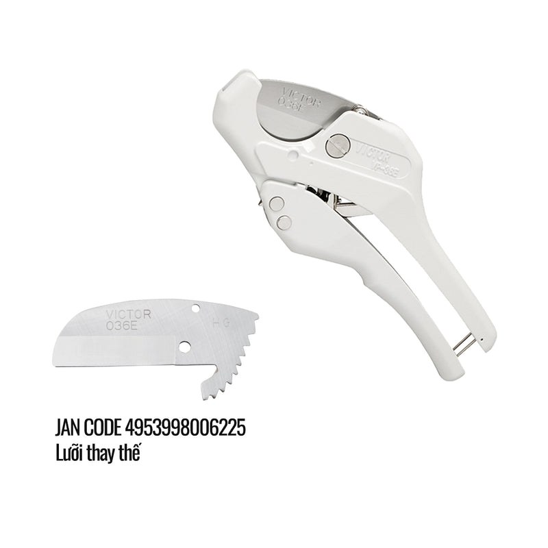 Kìm cắt ống nhựa 42mm Victor VP-36E. Có thể thay được lưỡi dao. Xuất xứ Nhật bản