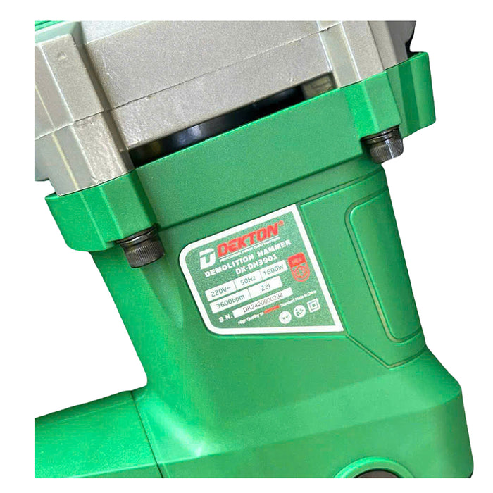 Máy đục bê tông 17mm Dekton DK-DH3901 công suất 1600W, lực đập 22J