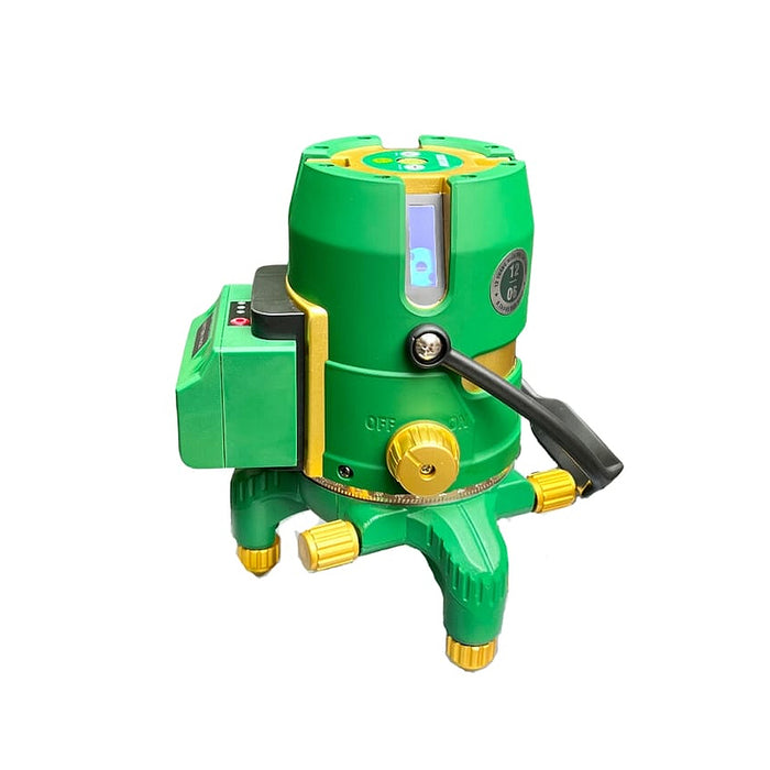 Máy cân mực Laser 5 tia xanh Dekton DK-LS0501PLUS dùng pin Lithium, phạm vi đo 50m có remote điều khiển từ xa