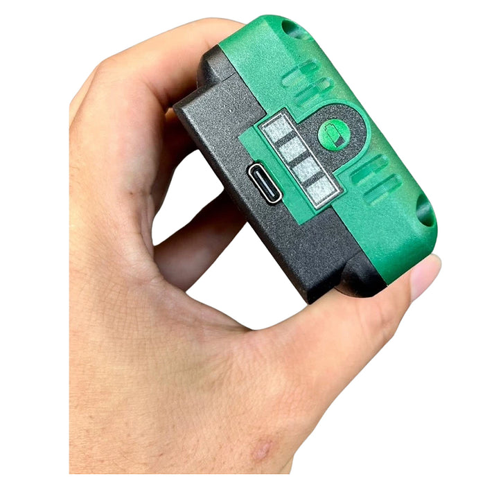 Máy cân mực Laser 5 tia xanh Dekton DK-LS0503 dùng pin Lithium, phạm vi đo 50m có remote điều khiển từ xa