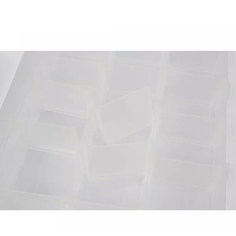 Hộp nhựa đựng vít 18 ngăn Kendo 90225, kích thước 310mm x 200mm x 45mm